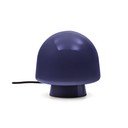 Tumši zila galda lampa ar stikla abažūru (augstums 20 cm) Reig – Kave Home