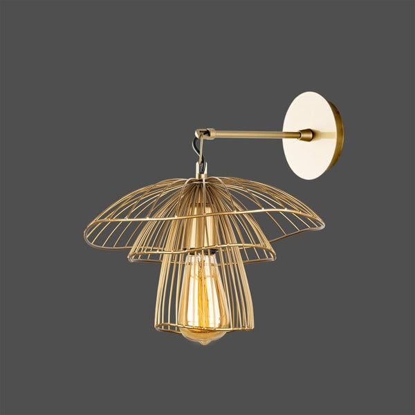 Sienas lampa zelta krāsā Squid Lighting Root, augstums 36 cm-image-1