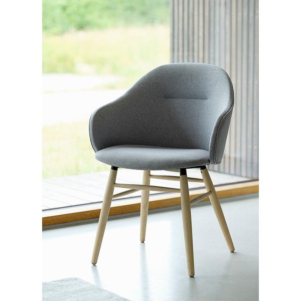 Pelēks pusdienu krēsls Unique Furniture Teno Oak-image-1