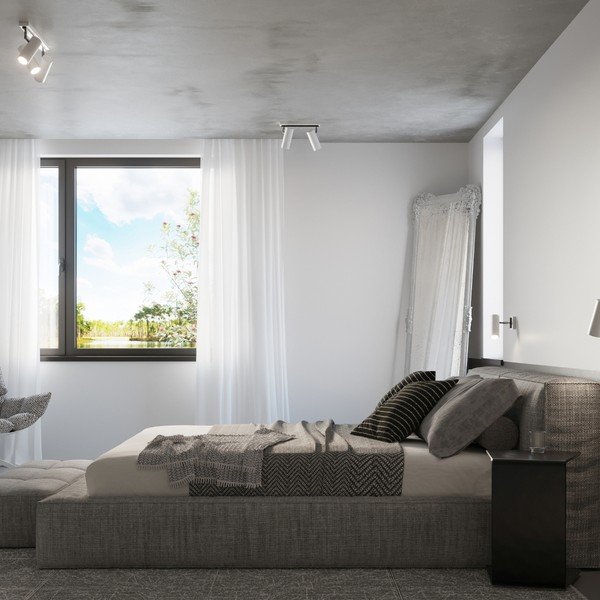 Balta prožektora tipa lampa 8x8 cm Mira – Sollux-image-4