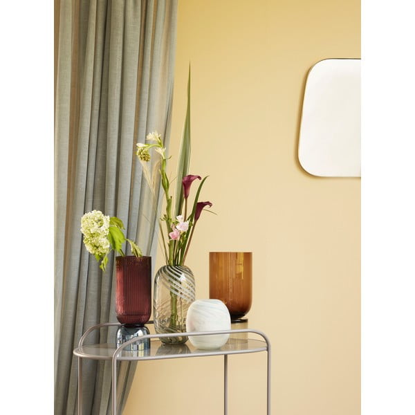 Pelēka stikla vāze Hübsch Lara, augstums 28 cm-image-2