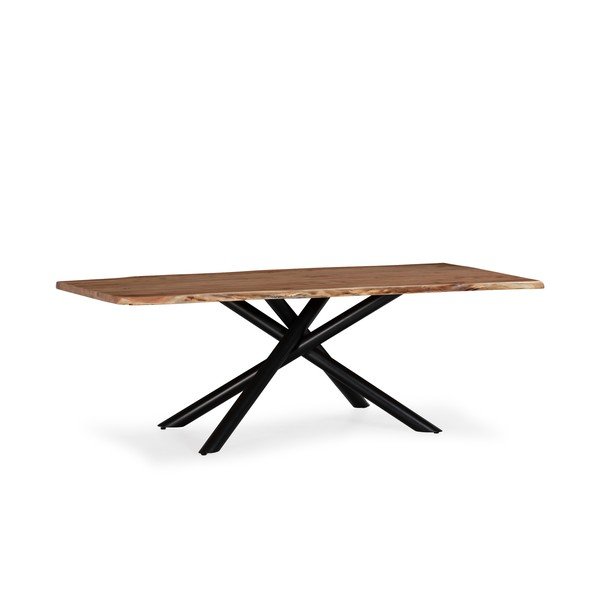 Akācijas masīvkoka ēdamgalds 100x220 cm Anuri – MOME