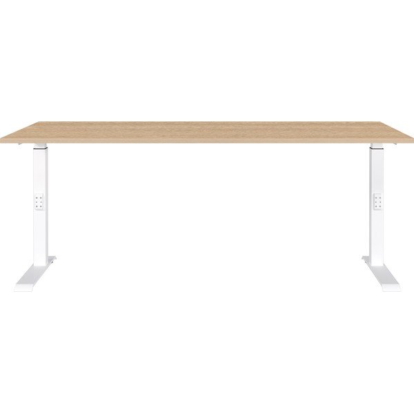 Regulējams darba galds ar ozolkoka imitācijas galda virsmu 80x180 cm Downey – Germania-image-1