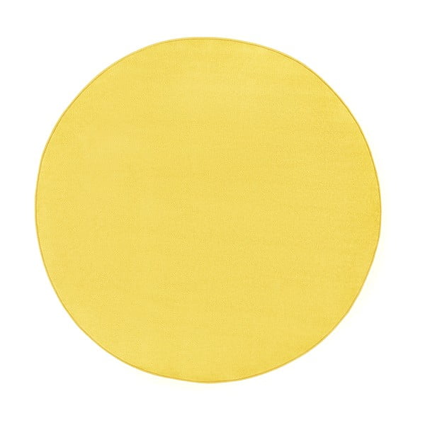 Dzeltens apaļš paklājs ø 133 cm Fancy – Hanse Home