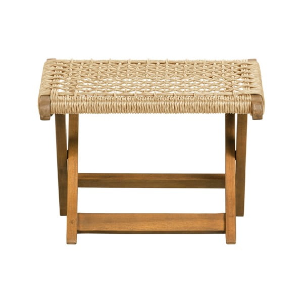 Gaiši brūns koka kāju soliņš dārza krēslam WOOOD Lois-image-1