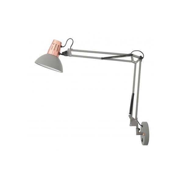 Pelēka sienas lampa ø 16,5 cm Artemia+ – GTV