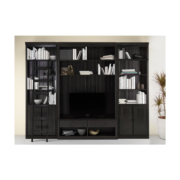 Brūns priedes masīvkoka TV plauktu komplekts 288x223 cm Anita – Støraa-image-1