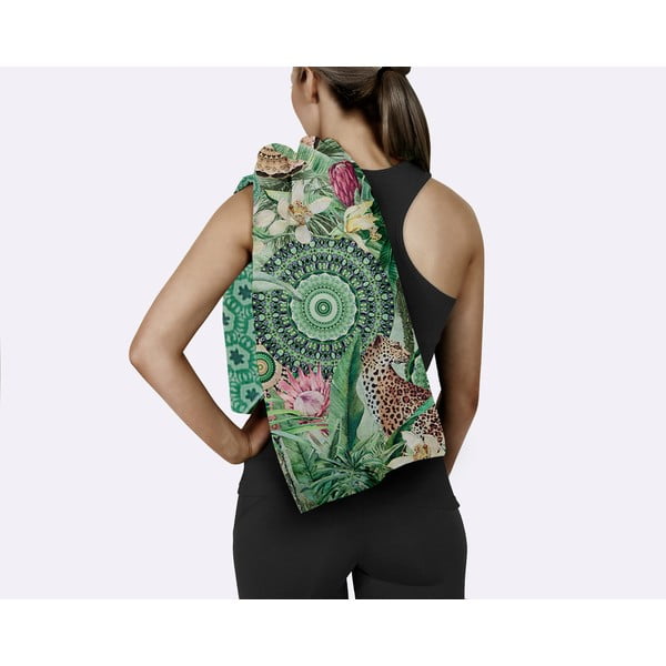 Zaļš ātri žūstošs pludmales dvielis 50x100 cm – HIP-image-2