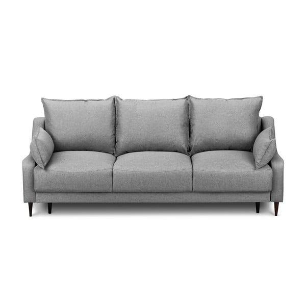 Pelēks dīvāns ar krātuvi Mazzini Sofas Ancolie, 215 cm