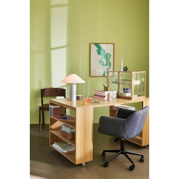 Dabīga toņa vitrīna ar ozolkoka imitāciju 60x42x32 cm Poetic – Hübsch-image-4