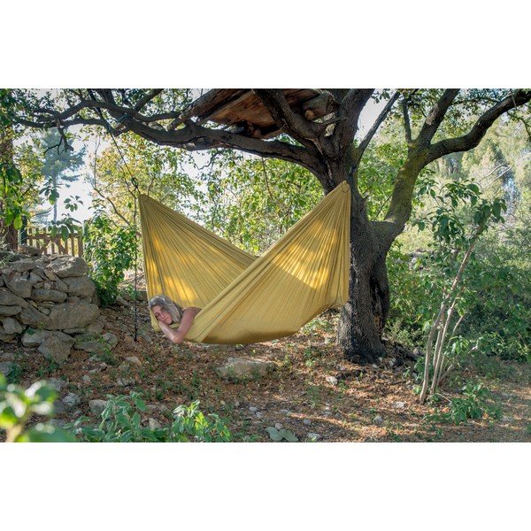 Dzeltens šūpuļtīkls Descotis Bella, garums 420 cm-image-1