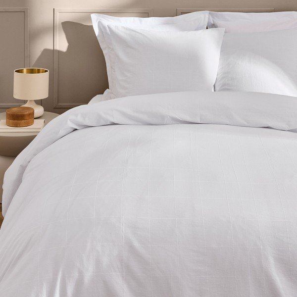 Balta divguļamā gultas veļa 240x220 cm Linella – douceur d'intérieur-image-2