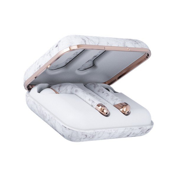 Bezvadu austiņas marmora baltā krāsā Happy Plugs Air 1 Plus In-Ear-image-2