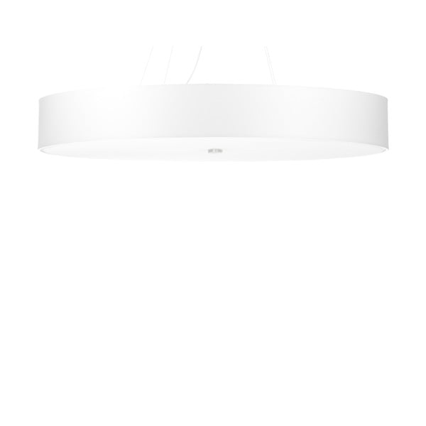 Balta piekaramā lampa ar auduma abažūru ø 100 cm Herra – Nice Lamps