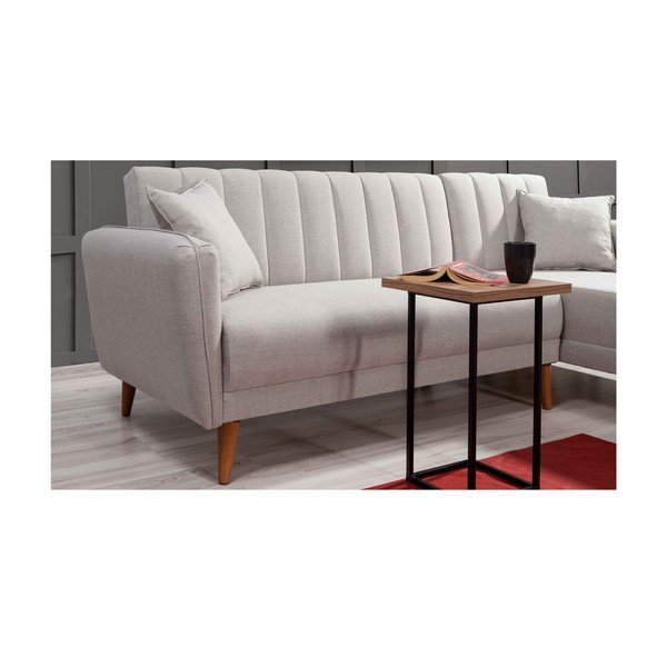 Balts izvelkamais stūra dīvāns (ar labo stūri) Aqua – Balcab Home-image-3