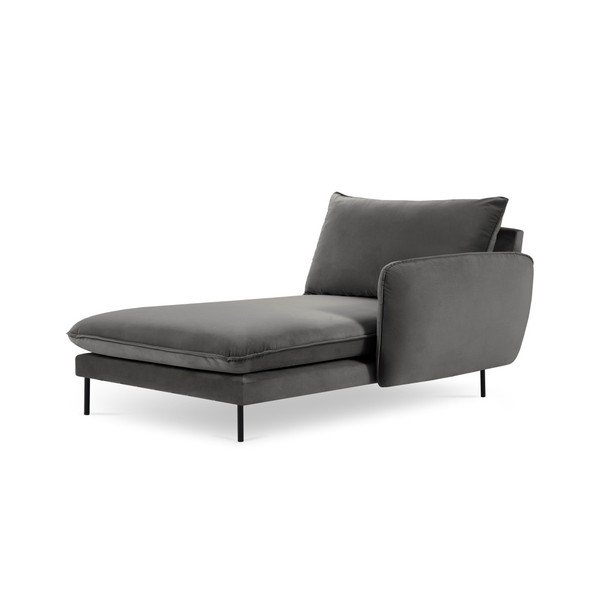 Tumši pelēks samta zvilnis Cosmopolitan Design Vienna, labais stūris-image-2