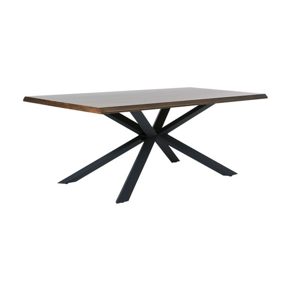 Ēdamgalds ar ozolkoka imitācijas galda virsmu 100x200 cm Arno – Unique Furniture