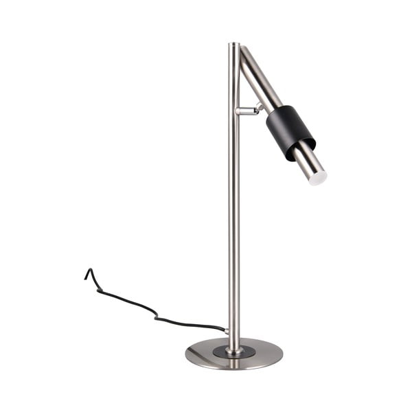 Melna/sudraba krāsas LED galda lampa (augstums 50 cm) Ikaris – Trio Select