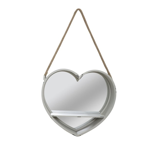 Piekaramais spogulis sirds formā ar plauktu Mauro Ferretti Love