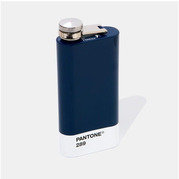 Zila nerūsējošā tērauda blašķe 150 ml Dark Blue 289 – Pantone