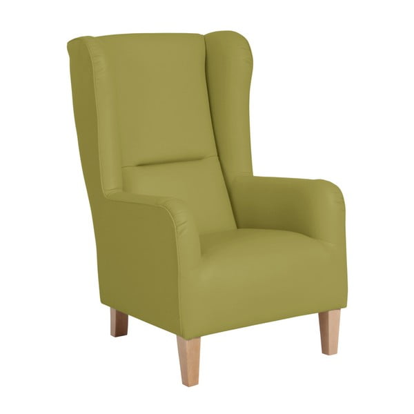 Zaļš ādas imitācijas krēsls Max Winzer Bruno