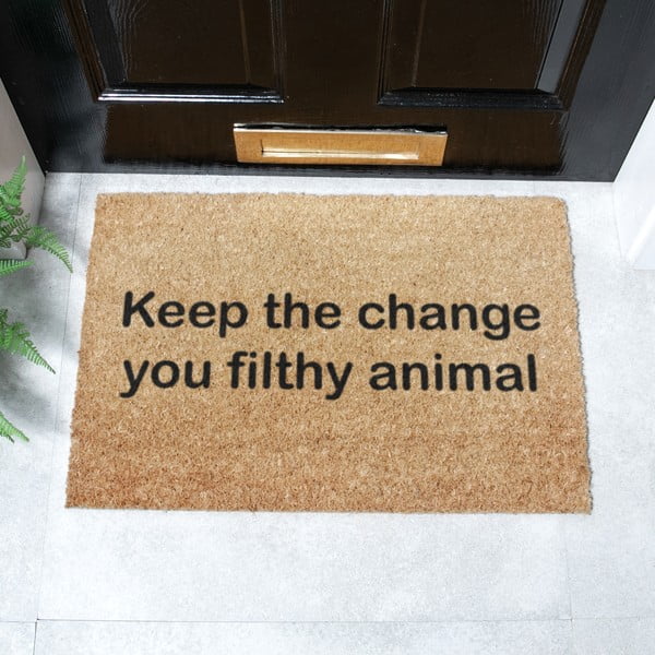 Kokosšķiedras kājslauķis 40x60 cm Keep the Change – Artsy Doormats-image-2