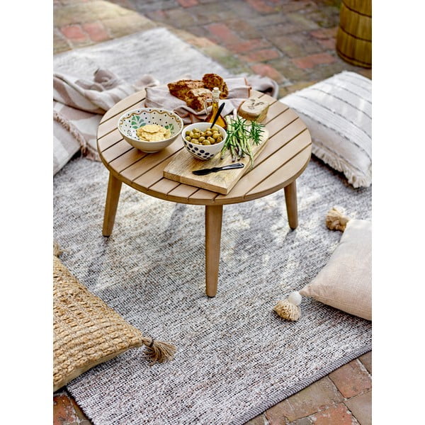 Dabīga toņa akācijas masīvkoka apaļš žurnālgaldiņš ø 64 cm Sorrento – Bloomingville-image-1