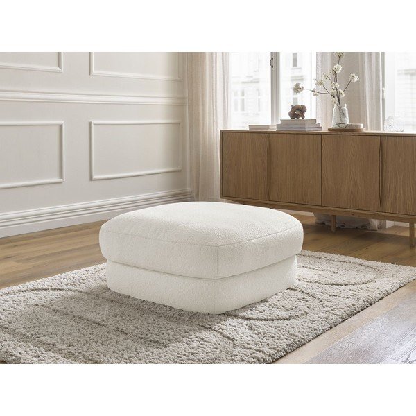 Balts kāju soliņš no buklē auduma Leonore – Bobochic Paris-image-1