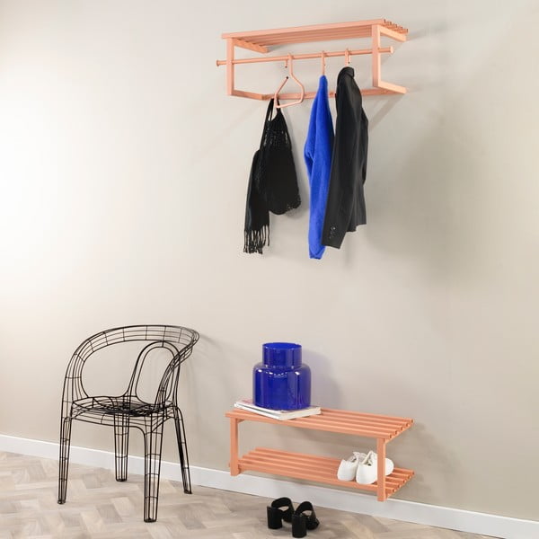 Lašrozā metāla piekarināms apavu plaukts 71x26x34 cm Marco – Spinder Design-image-3