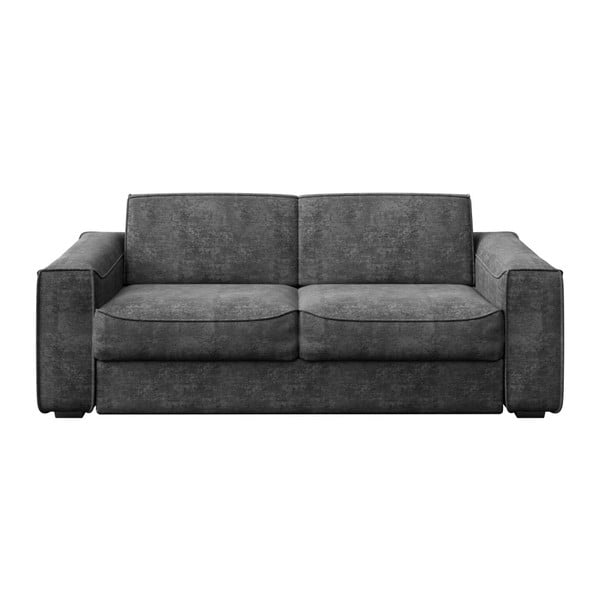 Tumši pelēks izvelkamais dīvāns MESONICA Munro, 224 cm