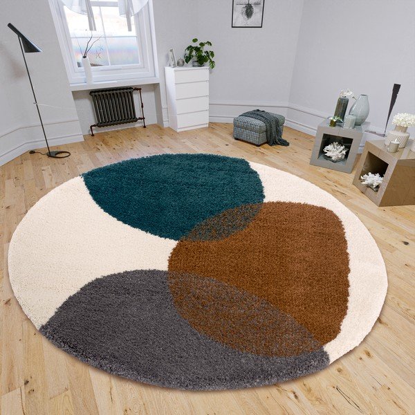 Brūns apaļš paklājs ø 160 cm Arti – Hanse Home-image-1