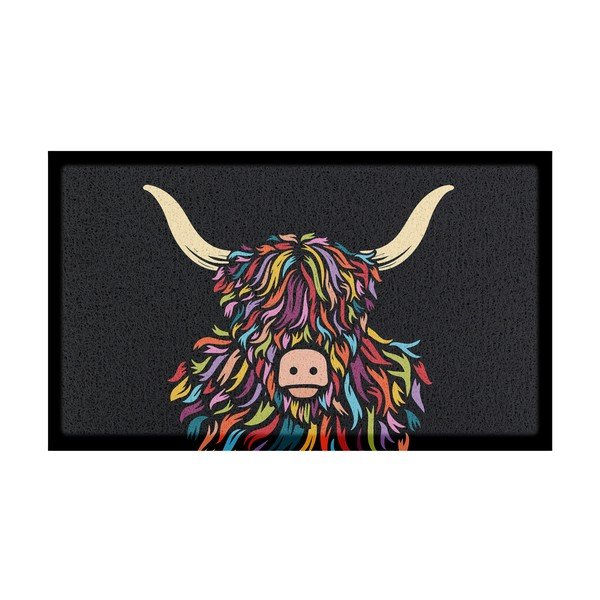 Kājslauķis no PVC 40x70 cm Highland Cow – Artsy Doormats
