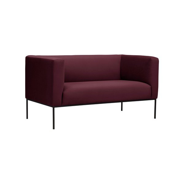 Bordo sarkans divvietīgs dīvāns Windsor & Co Sofas Neptune-image-1