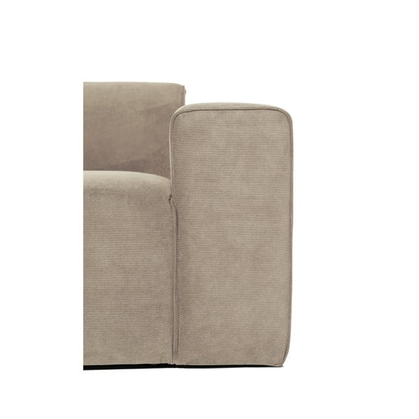 Bēšs velveta dīvāna gala modulis Scandic Sting, 101 cm, labais stūris-image-4