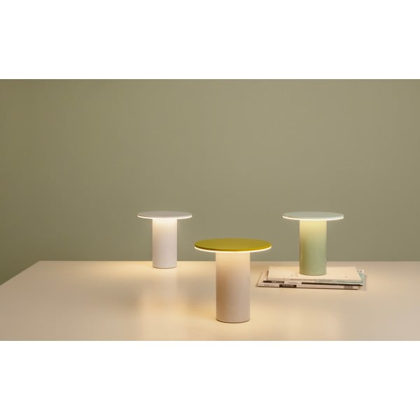 Piparmētru zaļa LED galda lampa ar regulējamu spilgtumu (augstums 18 cm) Fungo – Remember-image-2