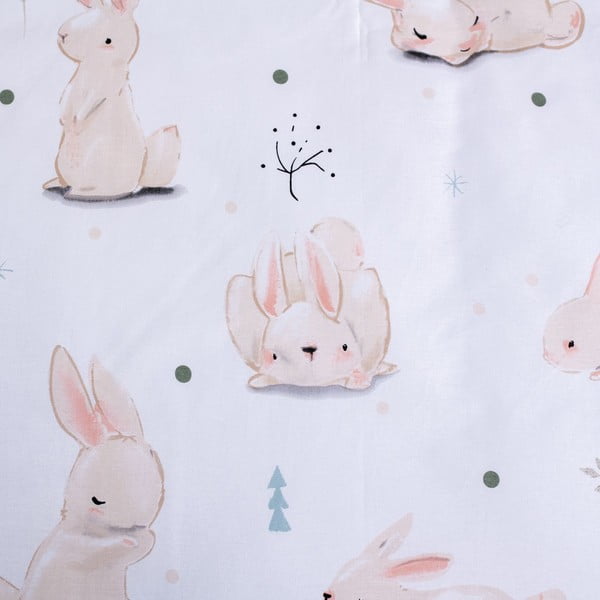 Kokvilnas bērnu gultas veļa 100x135 cm Bunnies – Jerry Fabrics-image-4