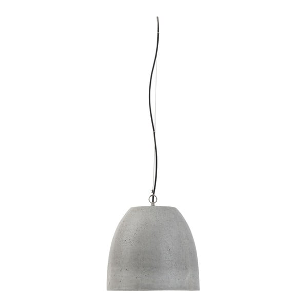 Melna/pelēka piekaramā lampa ar betona abažūru ø 36 cm Malaga – it's about RoMi