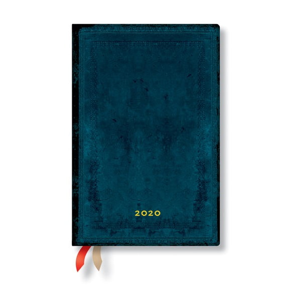 Zila dienasgrāmata 2020. gadam cietajos vākos Paperblanks Calypso, 368 lappuses