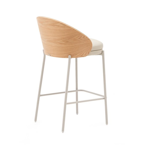 Bēšs/dabīga toņa bāra krēsls (sēdekļa augstums 65 cm) Eamy – Kave Home-image-3