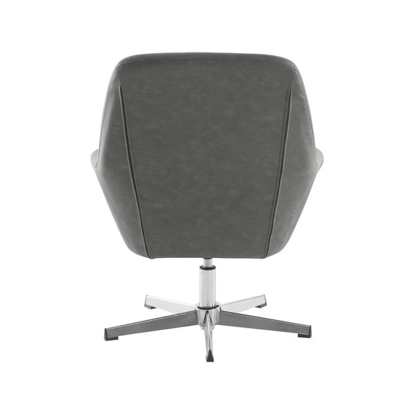 Pelēks mākslīgās ādas krēsls Naomi – Støraa-image-3