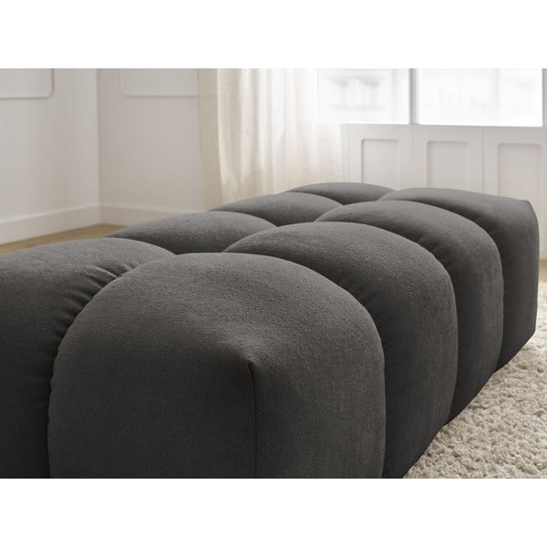 Tumši pelēks kāju soliņš no šenila auduma Everest – Bobochic Paris-image-4