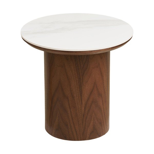 Apaļš sānu galdiņš ar keramikas virsmu ø 40 cm Noli – House Nordic-image-2