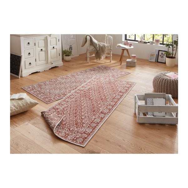 Sarkans rakstains divpusējs āra paklājs Bougari Curacao, 80 x 150 cm-image-4