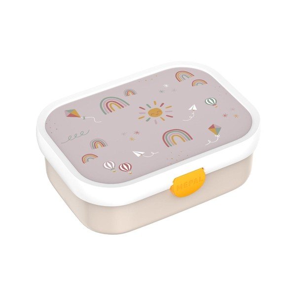 Bēša plastmasas bērnu pusdienu kārba Sunshine & Rainbow – Mepal