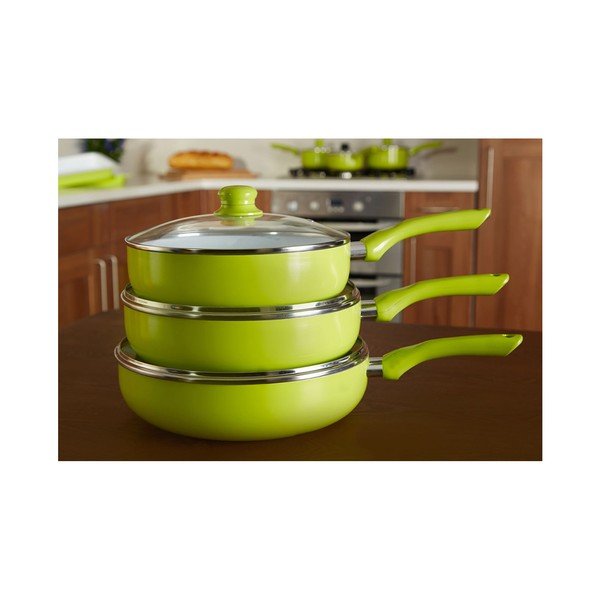 Zaļa panna ar vāku Premier Housewares, ⌀ 26 cm-image-1