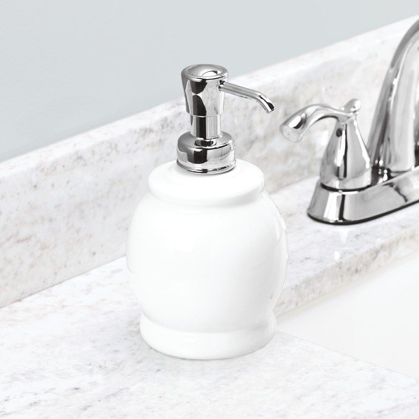 Balts ziepju dozators iDesign York, 440 ml-image-1