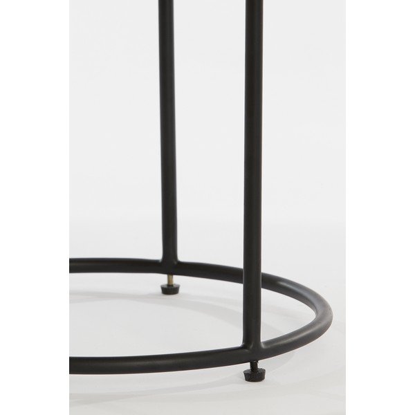 Apaļi ādas sānu galdiņi (2 gab.) ø 53 cm Jairo – Light & Living-image-1