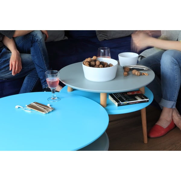 Tumši pelēks kafijas galdiņš Ragaba UFO, ⌀ 57 cm-image-3