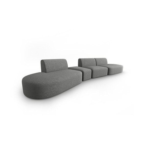 Pelēks dīvāns 412 cm Shane – Micadoni Home-image-1