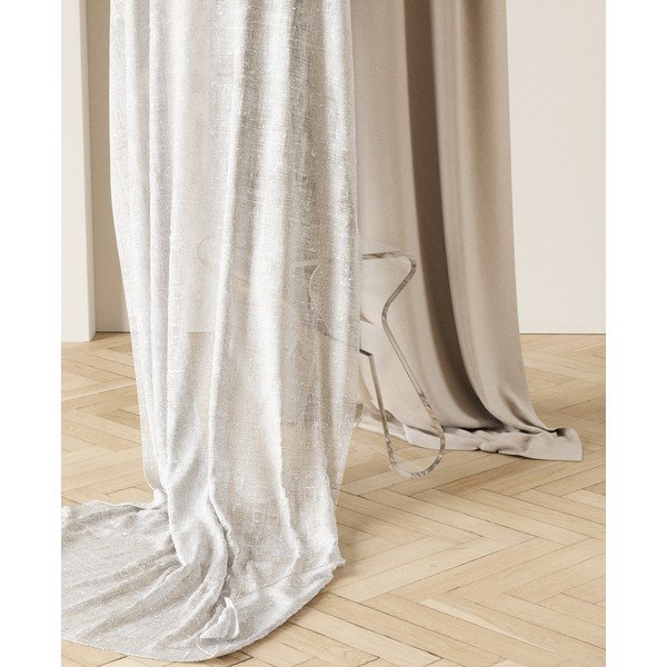 Balti aizkari (2 gab.) 132x213 cm Sheera – Umbra-image-4